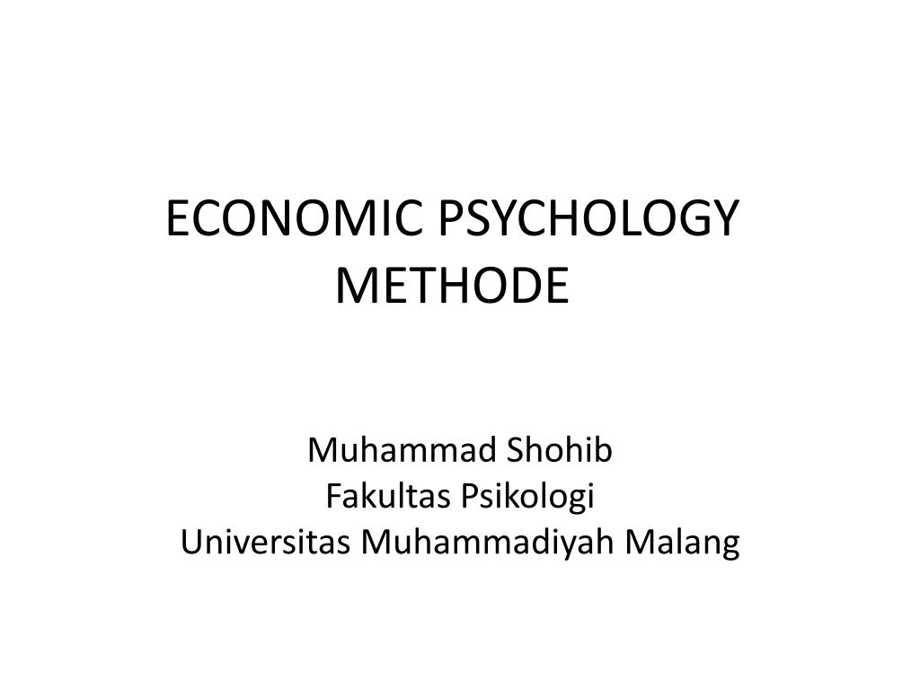 economic psychology phd