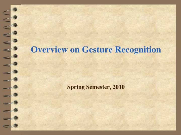 overview on gesture recognition n.