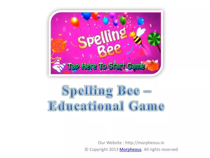 spelling bee educational game n.