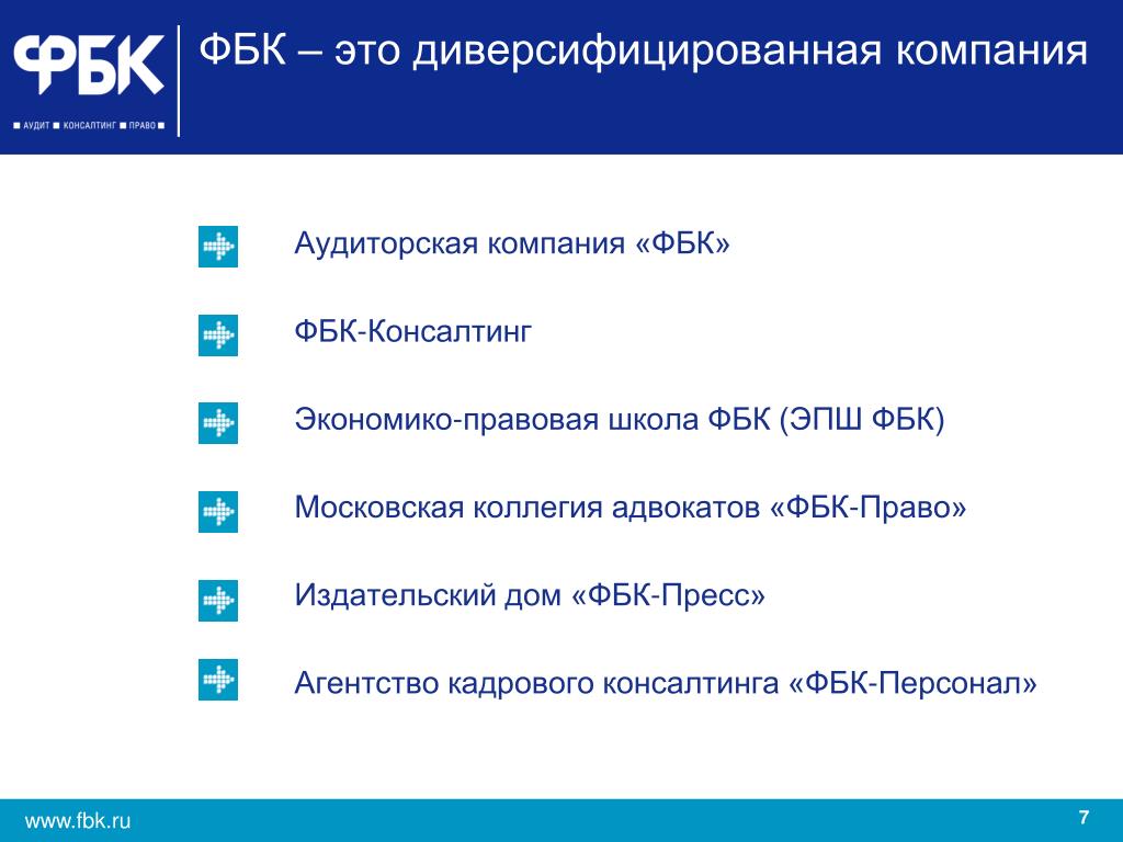 PPT - Информация о компании ФБК PowerPoint Presentation - ID:5988681