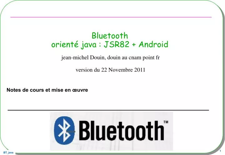 bluetooth orient java jsr82 android n.