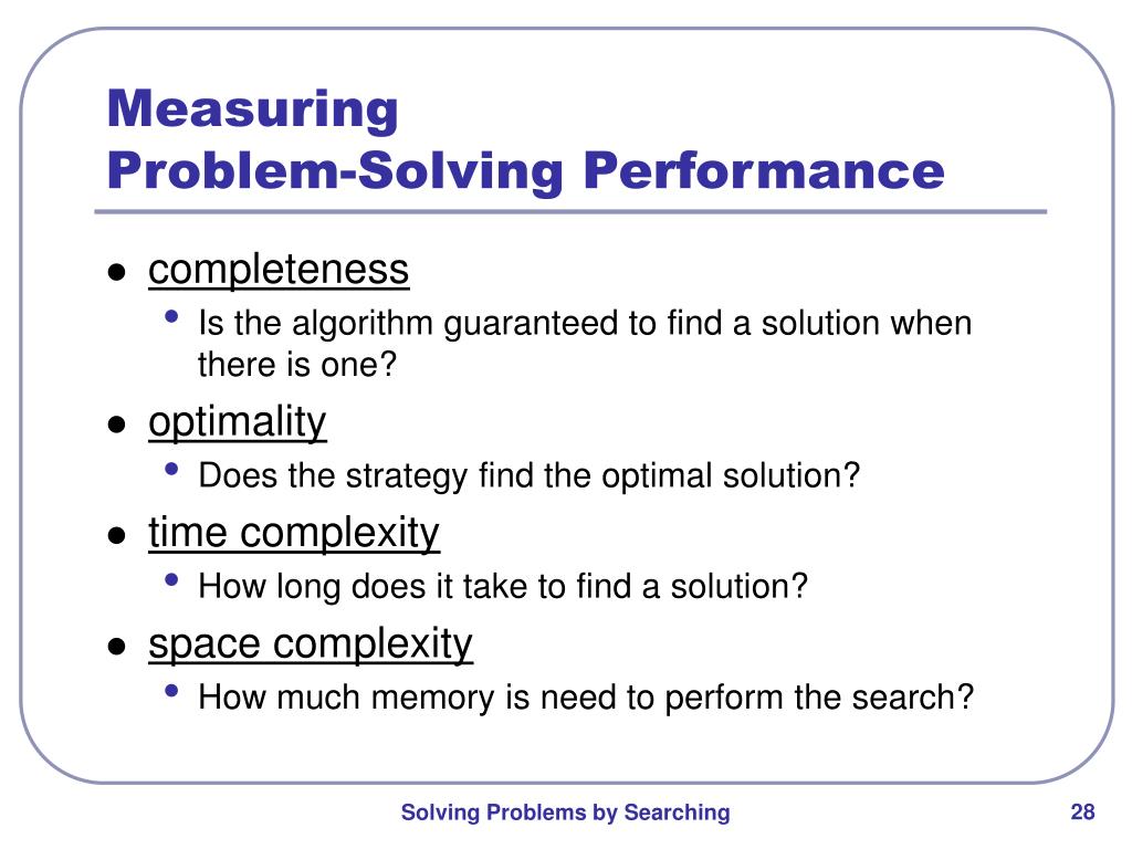 measuring problem solving performance