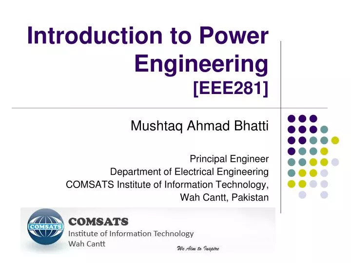 introduction to power engineering eee281 n.