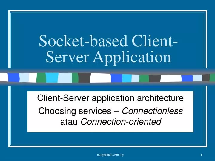 socket based client server application n.