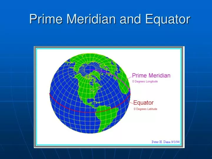 equator and prime meridian equator and prime meridian