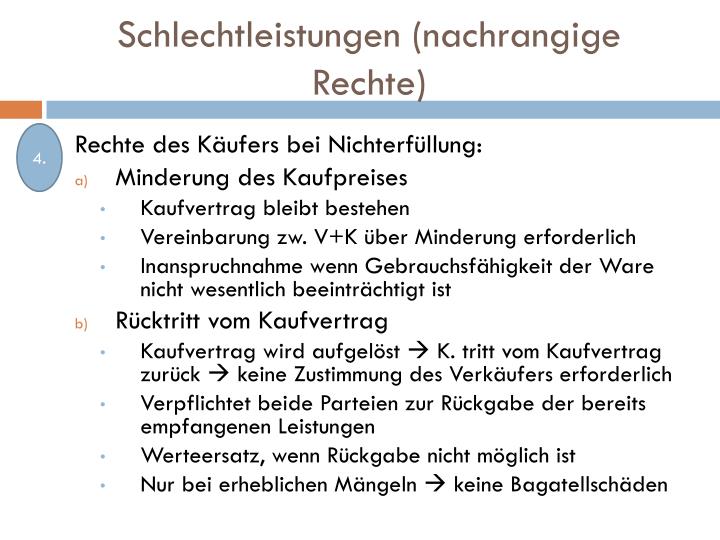 Rechte Käufer Bei Mangelhafter Lieferung PPT - Leistungsstörungen PowerPoint Presentation - ID:5992911