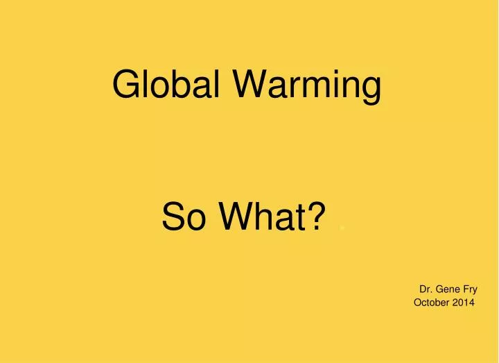 global warming n.