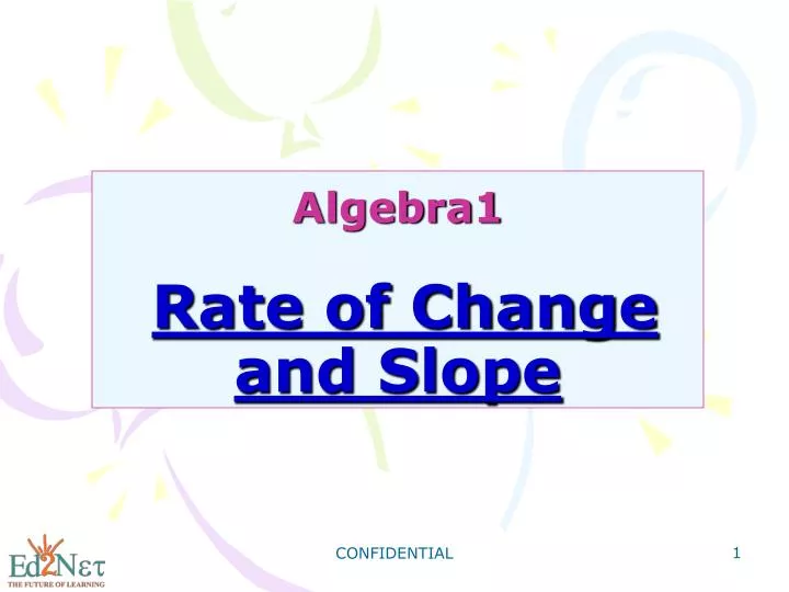 algebra1 rate of change and slope n.
