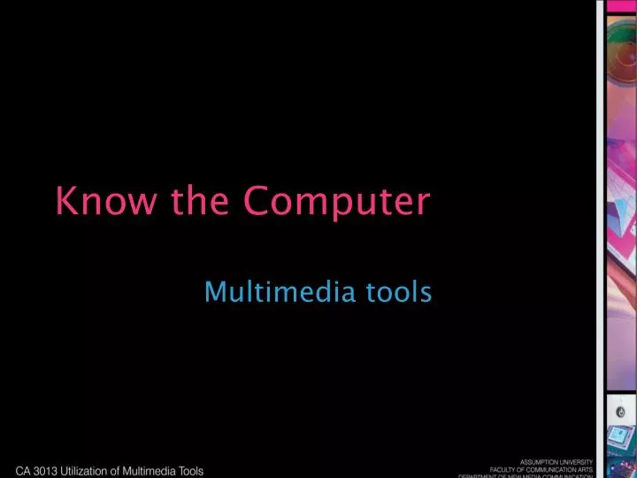 Basic computer hardware software