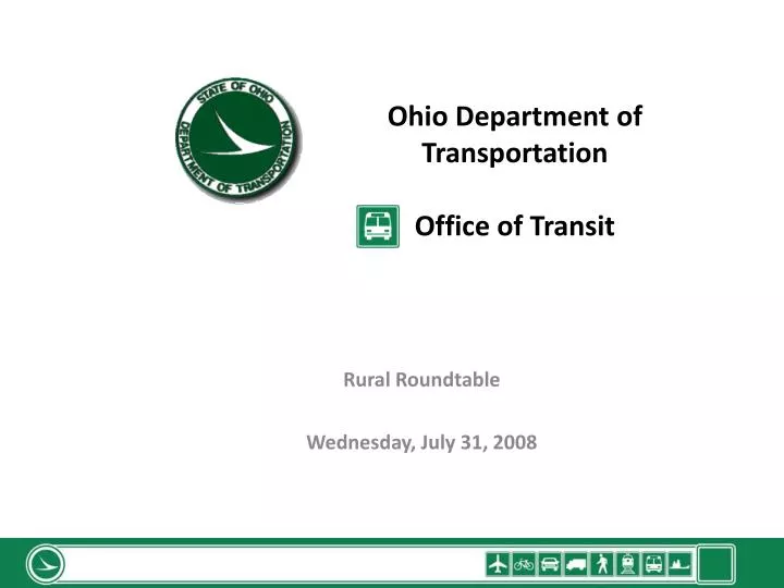 Ohio department transportation job listings