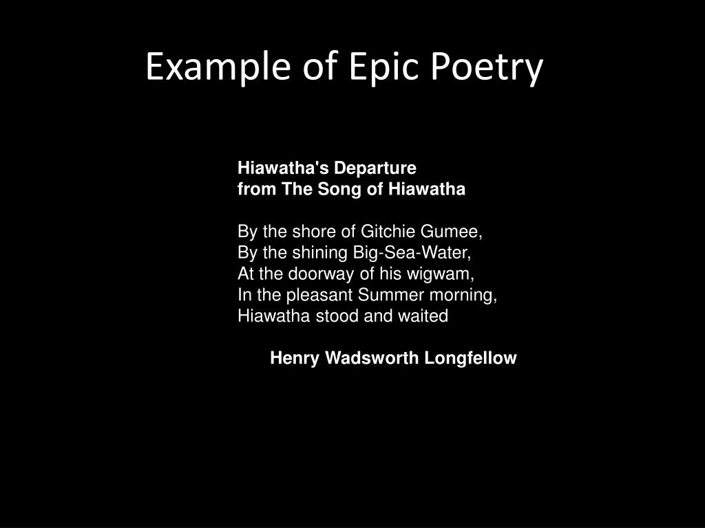 Epic Poem Examples