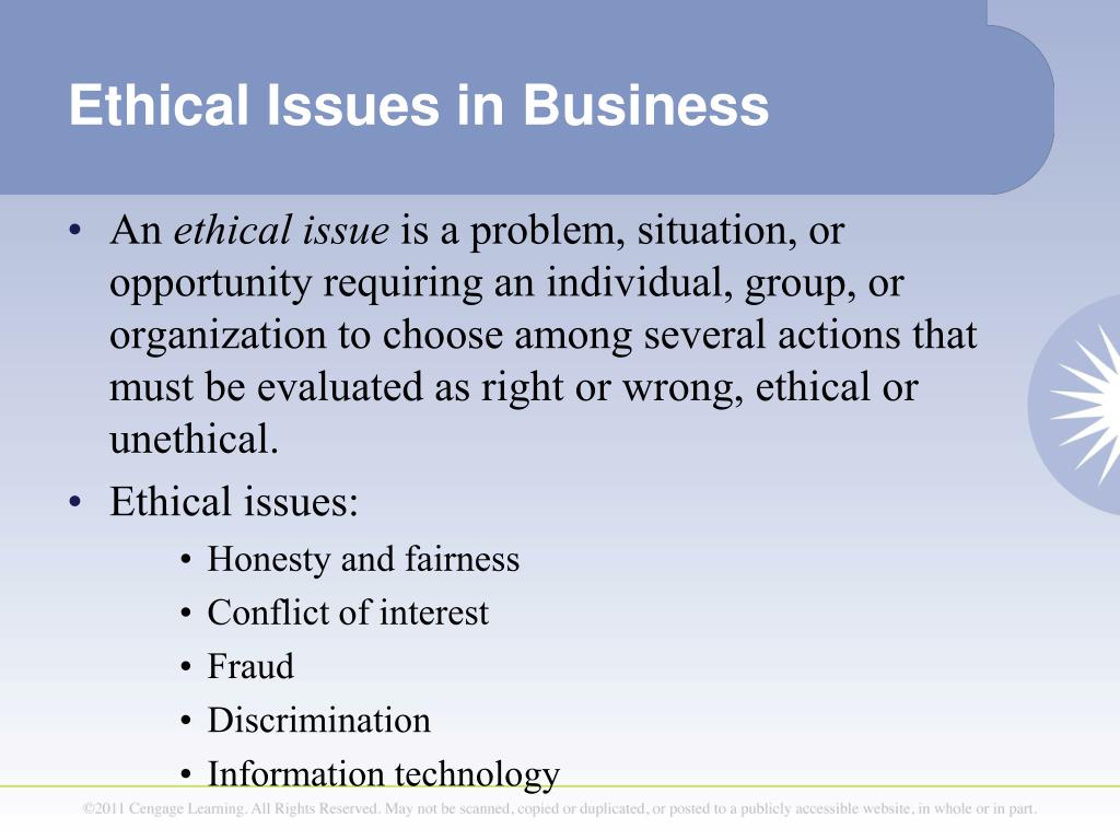 Ethical Issues In The Business Environment PPT - CHAPTER 5 PowerPoint Presentation, free download - ID:5996981