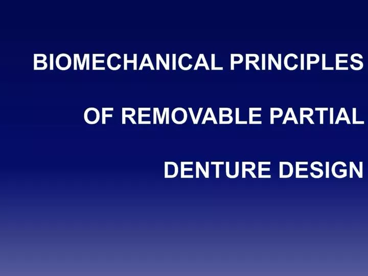 principles of clasp design ppt principles of clasp design