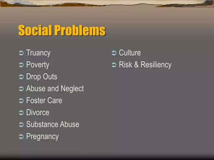presentation topics on social issues