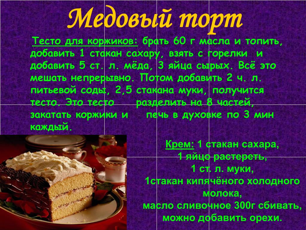 Реклама для торта для проекта
