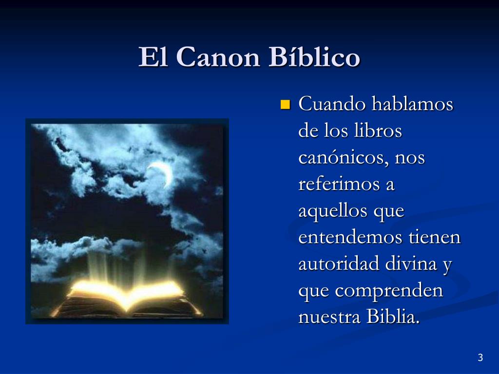PPT - El Canon Bíblico (Cómo se formó la Biblia) PowerPoint