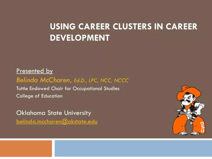 using career clusters in career development n.