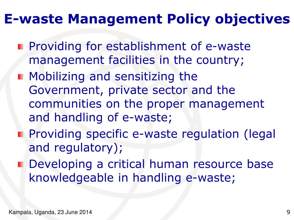 PPT EWaste Management in Uganda PowerPoint Presentation, free