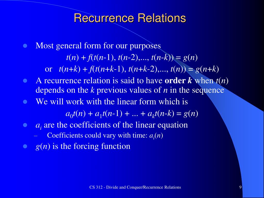 PPT - Recurrence Relations PowerPoint Presentation, free download - ID ...