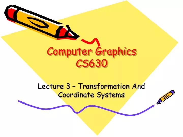 computer graphics cs630 n.