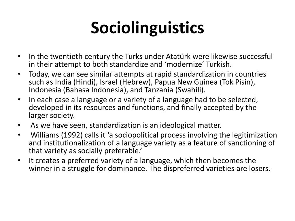 sociolinguistics definition