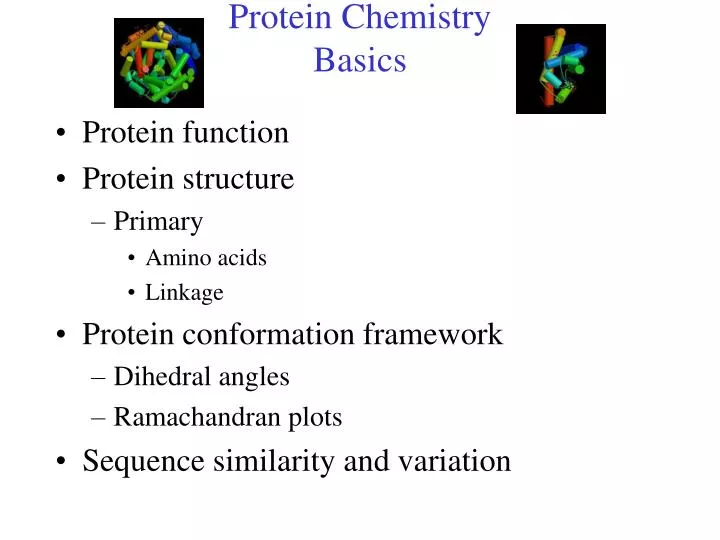 protein chemistry basics n.