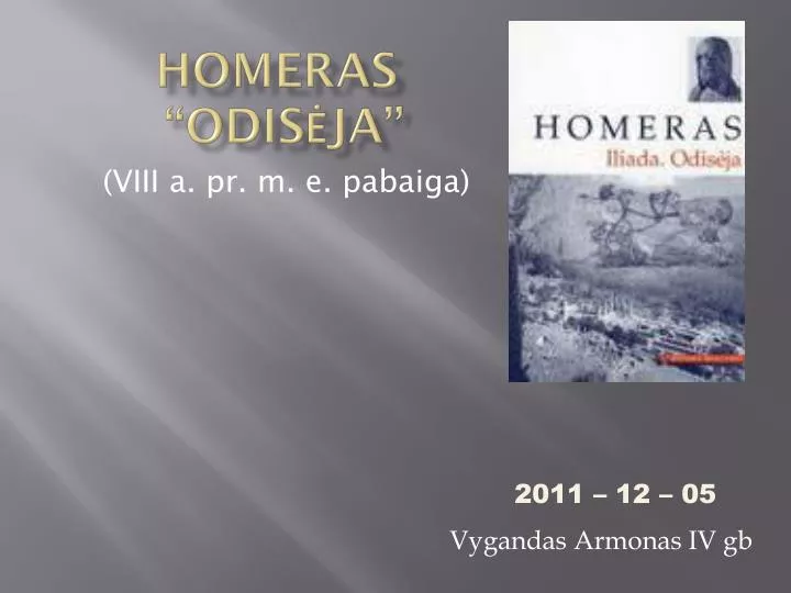 PPT Homeras “odisėja” PowerPoint Presentation, free download ID6008509