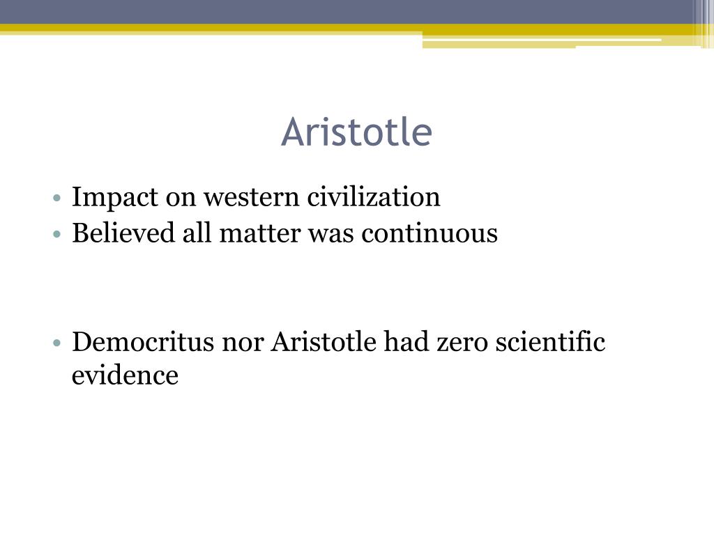aristotle atomic theory