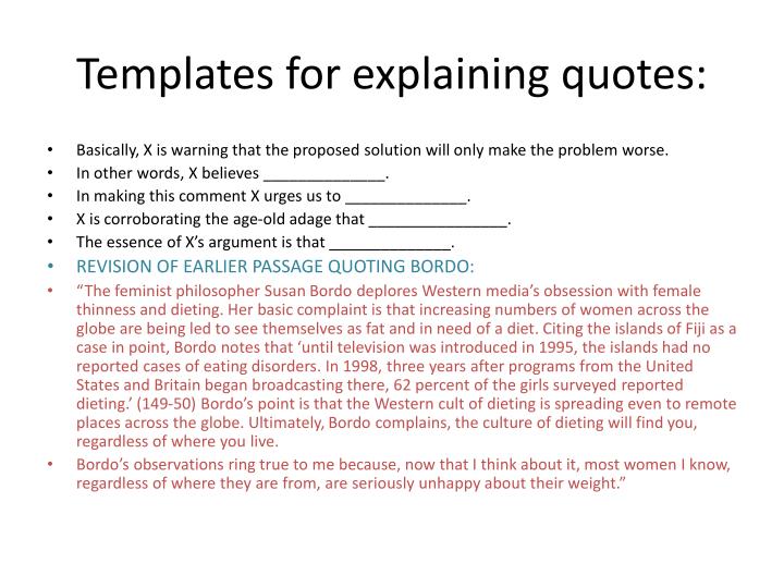 Ppt As He Himself Puts It Point Presentation Id 6009307 Templates For Explaining Quotes