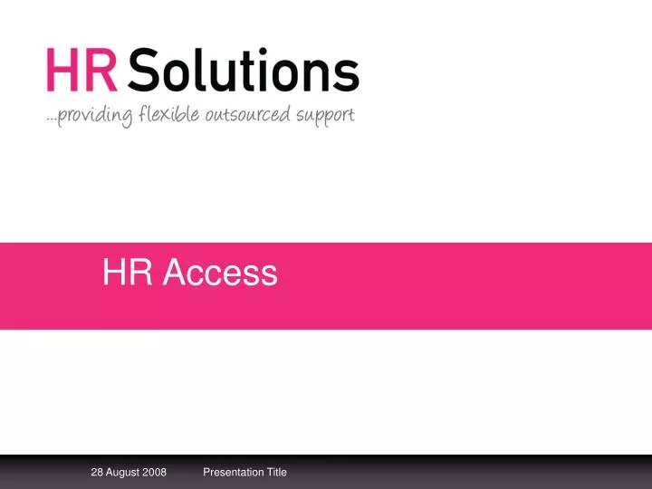 PPT HR Access PowerPoint Presentation, free download ID6010055