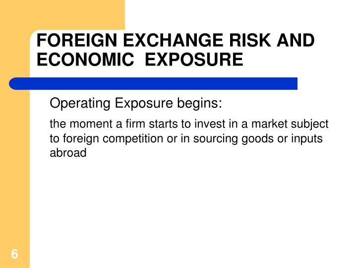 exchange risk When it comes to commodity trading, there are a myriad of risks this article deals with foreign exchange and geographical risk. exchange risk When it comes to commodity trading, there are a myriad of risks this article deals with foreign exchange and geographical risk.