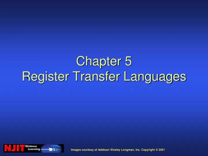 chapter 5 register transfer languages n.
