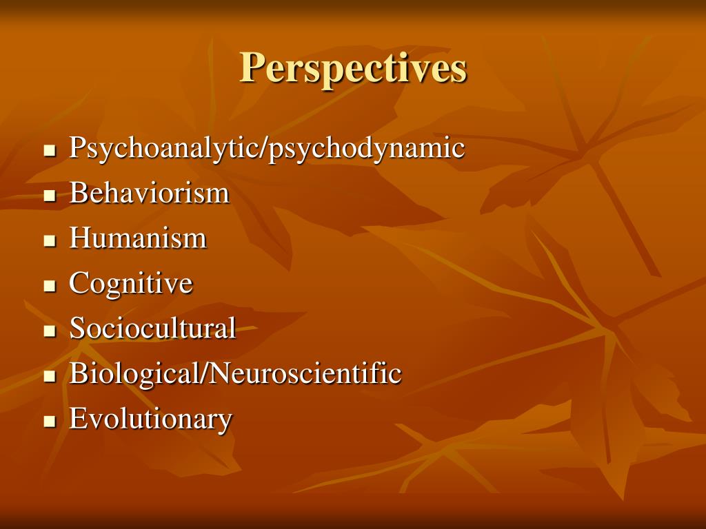 PPT - Major Perspectives of Psychology PowerPoint Presentation, free ...