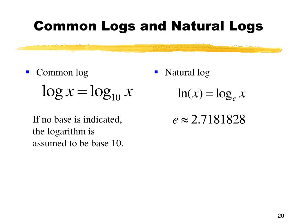 What Does Natural Log Mean