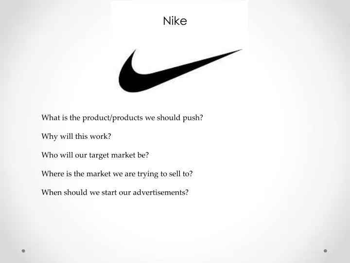PPT Nike PowerPoint Presentation, free download - ID:6011130