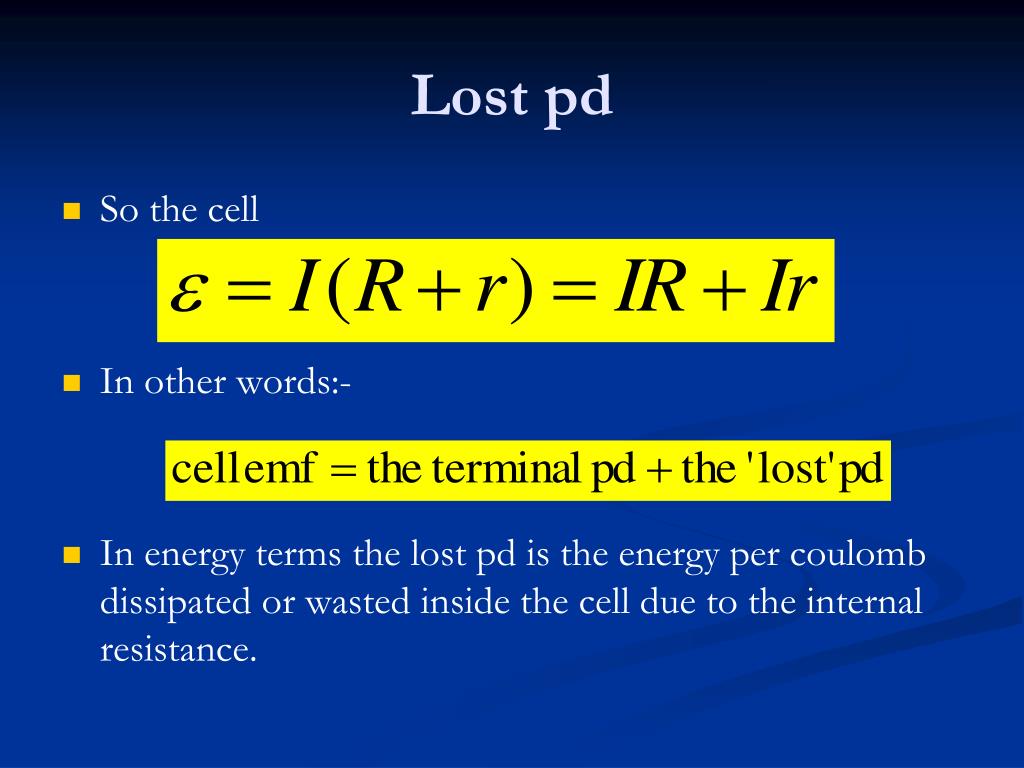 Can Emf Be Greater Than Pd