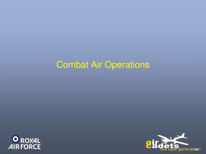combat air operations n.