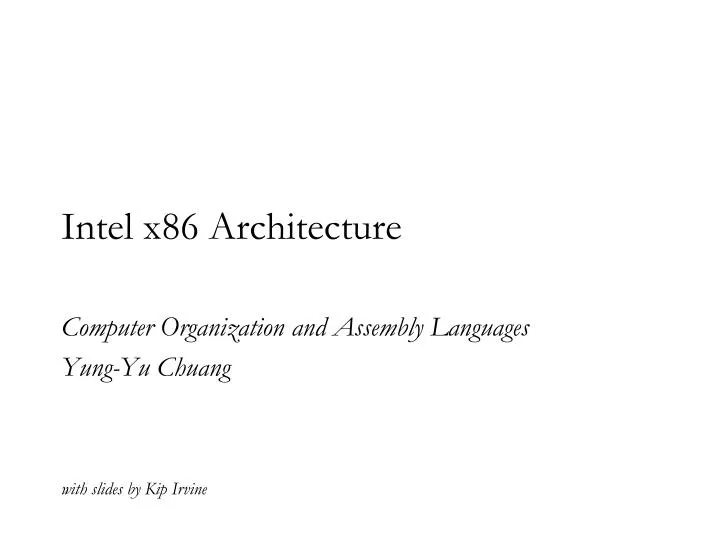 Ppt Intel X86 Architecture Powerpoint Presentation Free Download Ppt Intel X86 Architecture Powerpoint Presentation Free Download