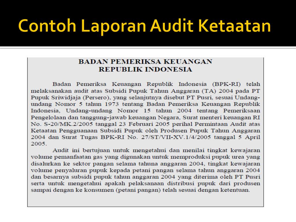 Ppt Pelaporan Dan Tindak Lanjut Hasil Audit Powerpoint Presentation Free Download Id 6013606