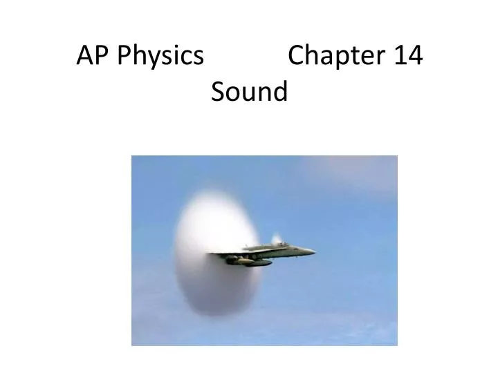 ap physics chapter 14 sound n.