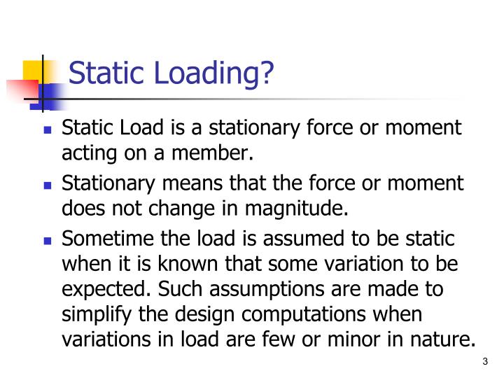 static loading static loading