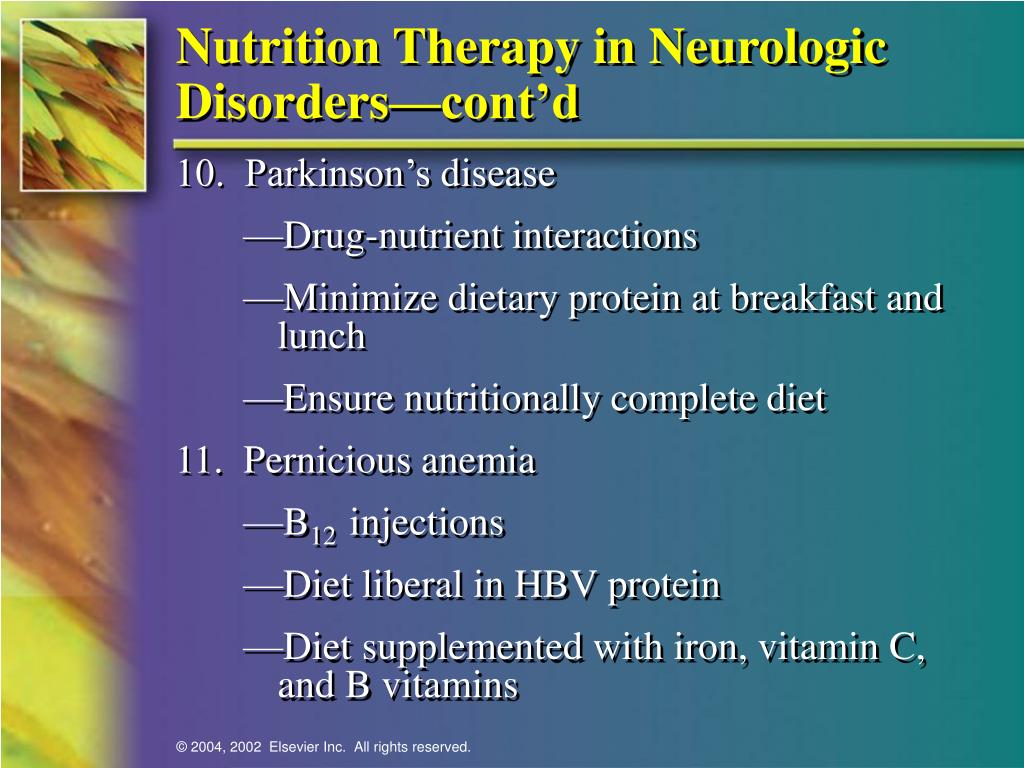 neurologic presentations of nutritional deficiencies