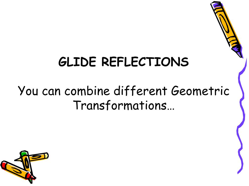 example of a non glide reflection