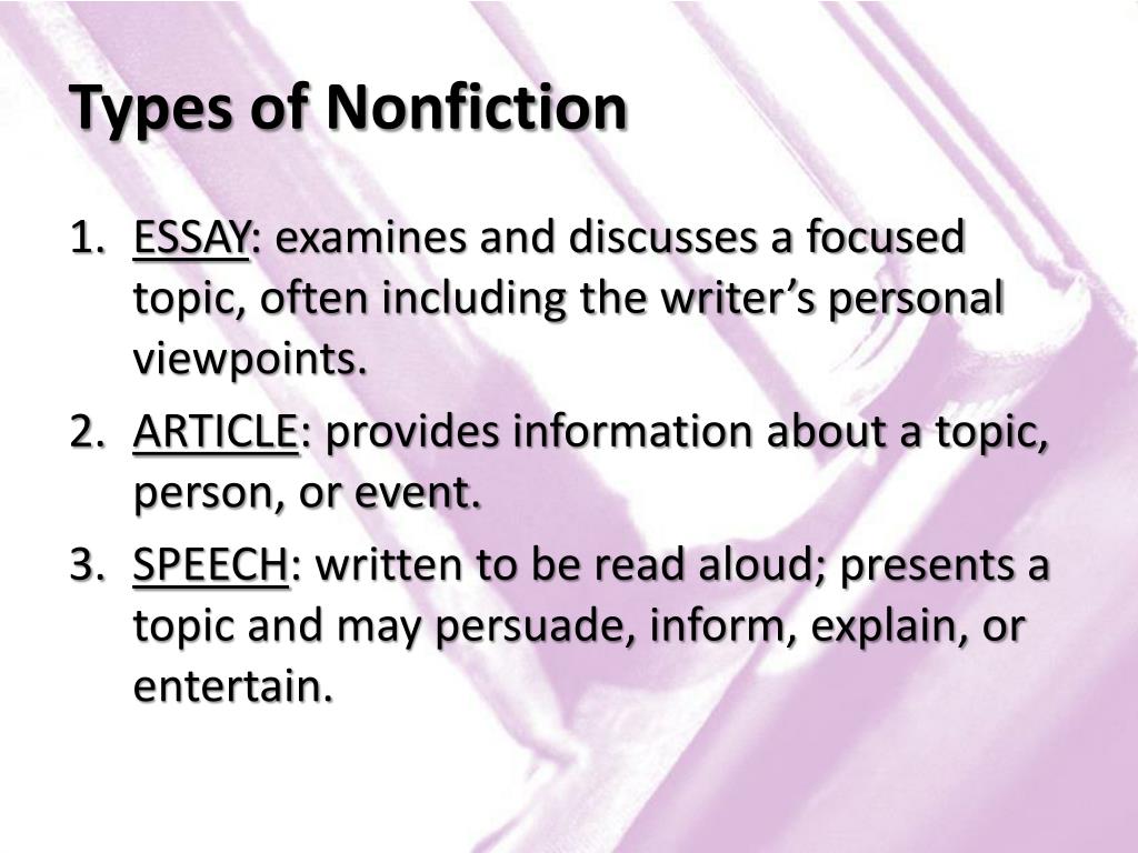 nonfiction essay definition