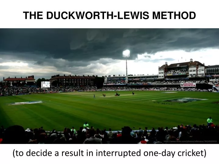 the duckworth lewis method n.