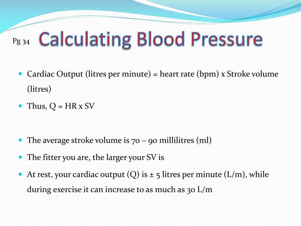Calculating Blood Pressure1 L 