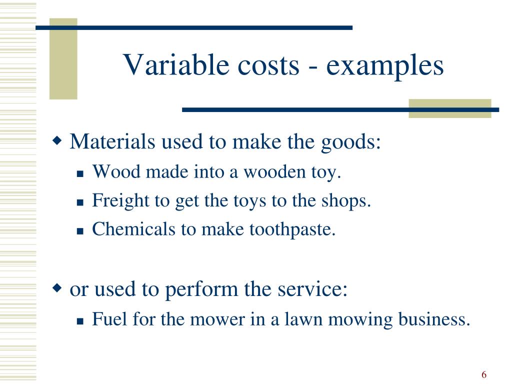 variable expenses examples variable expenses examples
