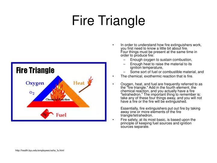 fire triangle n.