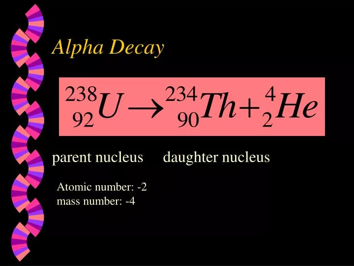 PPT Alpha Decay PowerPoint Presentation Free Download ID 6018674