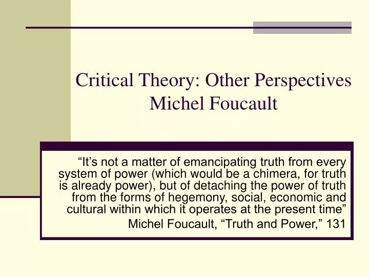 thesis on critical theory